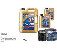 BOSCH Filtro Olio 7 L Olio Liqui Moly Longlife 3 5W-30 Per Opel Frontera B 2.2i