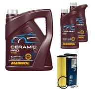 BOSCH Filtro Olio 7L MANNOL Ceramic Pro 10W-40 Per Mercedes-Benz C-Class W204