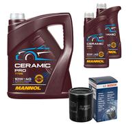 BOSCH Filtro Olio 7L MANNOL Ceramic Pro 10W-40 Per Mitsubishi Mirage/Space Star