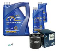 BOSCH Filtro Olio 7L MANNOL Defender 10W-40 Per Toyota Corolla Compact 1.4