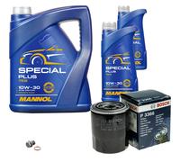 Bosch Filtro Olio 7L mannol Special Plus 10W-30 per Hyundai H-1 Scatola H-1 /