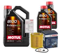 BOSCH Filtro Olio 7L MOTUL 8100 X-CLEAN 0W-30 Per BMW X6 xDrive35i