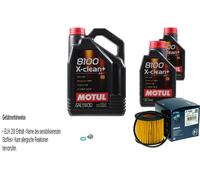 BOSCH Filtro Olio 7L Motul 8100 X-Clean+ 5W-30 Per Toyota Lexus Auris 1.8 Hybrid