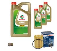 BOSCH Filtro Olio 8 L Castrol EDGE 5W-30 M Per Mercedes-Benz M-Klasse ML 320 CDI