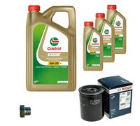 BOSCH Filtro Olio 8 L Castrol EDGE 5W-30 Per Nissan Pick-Up 2.5 TD 4WD Terrano