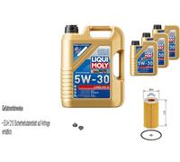 Bosch Filtro Olio 8 L Liqui Moly Longlife 3 5W-30 per Opel Frontera B 2.2 Dti