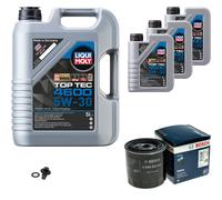Bosch Filtro Olio 8 L Liqui Moly Top Tec 4600 5W-30 Olio per Chrysler 300 C. 3.5
