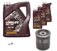 BOSCH Filtro Olio 8 L MANNOL 5W-30 Longlife Per Toyota Supra 3.0 24V 2.4