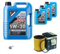 BOSCH Filtro Olio 8L Liqui Moly Longtime High Tech 5W-30 Per Audi A8 4.2 Quattro