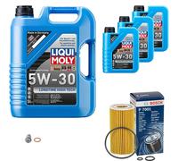 BOSCH Filtro Olio 8L Liqui Moly Longtime High Tech 5W-30 Per Mercedes C-Class