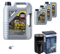 BOSCH Filtro Olio 8L Liqui Moly Top Tec 4100 5W-40 Per VW LT 40-55 I
