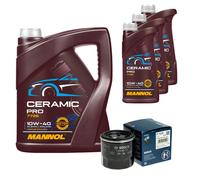 BOSCH Filtro Olio 8L MANNOL Ceramic Pro 10W-40 Per Mazda 2 DE_ DH_3 1.3 Subaru