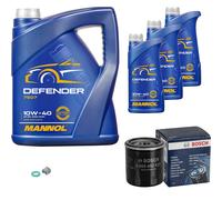 BOSCH Filtro Olio 8L MANNOL Defender 10W-40 Per Toyota Corolla Compact 1.4 1.6