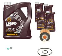 BOSCH Filtro Olio 9 L MANNOL 0W-20 Legend Ultra Per Toyota RAV 4 IV 2.5 Hybrid