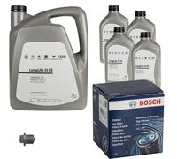 Bosch Filtro Olio 9 L VW motore 0W-30 Longlife III Fe per Porsche 911 Targa 3.6