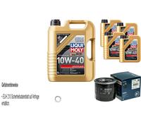 Bosch Filtro Olio 9L Liqui Moly Scorrevolezza 10W-40 per Hyundai Kia Matrice 1.6