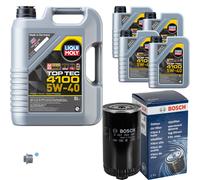 BOSCH Filtro Olio 9L Liqui Moly Top Tec 4100 5W-40 Per VW LT 40-55 I