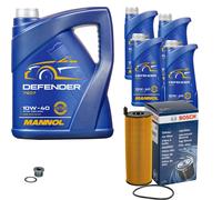 BOSCH Filtro Olio 9L MANNOL Defender 10W-40 Per Audi A8 3.0 TDI Quattro 4.0
