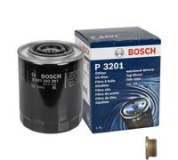 BOSCH Filtro Olio Con Tappo Scarico Olio per Fiat Ducato Pritsche/Telaio 244 2.8