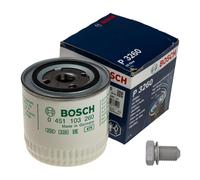 BOSCH Filtro Olio Con Vite Di Scarico Per Volvo 460 L 464 1.9 Turbo D