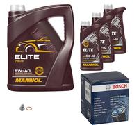 Bosch Filtro Olio motore 8L mannol Elite 5W-40 per Mercedes SLS 6.2 Classe M