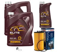 BOSCH Filtro Olio Olio Motore 11L MANNOL ELITE 5W-40 Per VW Audi Phaeton 4.2 V8