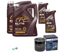 BOSCH Filtro Olio Olio Motore 12L MANNOL ELITE 5W-40 Per Nissan Renault Note 1.2