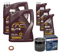 Bosch Filtro Olio olio motore 13L mannol Elite 5W-40 per Nissan Renault Note 1.2