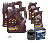BOSCH Filtro Olio Olio Motore 13L MANNOL ELITE 5W-40 Per Nissan Renault Note 1.2