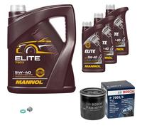 Bosch Filtro Olio olio motore 8L mannol Elite 5W-40 per Nissan Renault Note 1.2