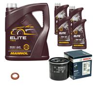 Bosch Filtro Olio olio motore 9L mannol Elite 5W-40 per Nissan Renault Note 1.2