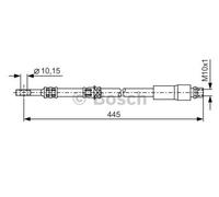 BOSCH Flessibile del freno 1987476455
