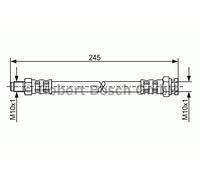 BOSCH Flessibile del freno 1987476876