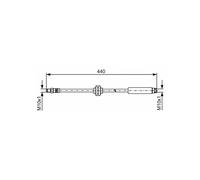 Bosch Flessibile del freno 1987481484 posteriore per Fiat Ducato, Citroën Jumper