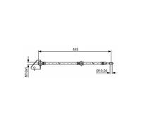 BOSCH Flessibile del freno 1987481497