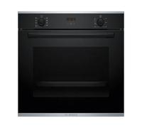 Bosch Forno Elettrico da Incasso Ventilato Multifunzione con Grill 71 Litri 60 cm Classe A+ colore Nero - HBA214EB3 Serie 4