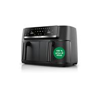Bosch Friggitrice ad Aria Serie 4, Doppio Cestello 9L, 2 Cestelli da 4,5L con Funzione SYNC, 6 Programmi Preimpostati, Rivestimento Non Tossico, Nero, MAFD440B0