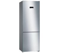 Bosch Serie 4 KGN49XLEA Frigorifero combinato da libera installazione 203 x 70 cm Metal look Classe E