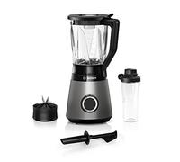 Bosch Frullatore Frullatore Smoothie Maker, 30.000 giri/min, 1200 W, versione migliorata, coltello in acciaio inox, contenitore in vetro da 1,5 l, bottiglia ToGo, parti lavabili in lavastoviglie, Made