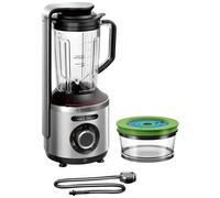 BOSCH - -frullatore Sottovuoto 2in1 Vitamaxx - 1000w- Pompa Per Vuoto Fino A 75 Kpa - 6 Lame - 37.000 Rpm-3 Prog - Acciaio Inossidabile / Nero