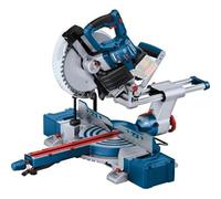 Bosch Professional BITURBO Troncatrice radiale a batteria GCM 18V-254 D (tagli fino a 90 x 305 mm, incl. 1 lama circ., 2 supporti per pezzo in lavorazione, sacco raccoglipolvere, dispos. di serraggio)
