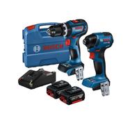 Bosch GDR18V-220C GSB18V-90C Kit combinato 18 V 5,0 Ah brushless