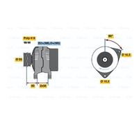 BOSCH Generatore Alternatore 120A 14V Per Opel Signum Omega B Caravan