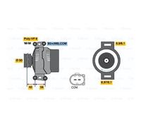 BOSCH Generatore Alternatore 180A 14V Per Mercedes-Benz E-Class CLS
