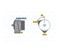 BOSCH Generatore Alternatore 90A 14V Per Hyundai Elantra Berlina
