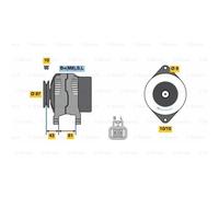 BOSCH Generatore Alternatore 90A 14V Per Nissan X-Trail T30 Almera II N16