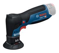 Bosch GEX 12V-77 Professional Levigatrice rotorbitale a batteria 12V, platorello 77 mm (versione Solo, in cartone)