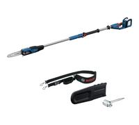 Bosch Professional Sega a catena telescopica da 18 V GKE 18 V-25 TP (spada 23 cm, motore brushless con tecnologia BITURBO, con chiave combinata, tracolla, copertura catena)