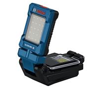 BOSCH GLI18V-800N - Lampada da lavoro a LED multidirezionale, portatile, 18 V, con magnete di montaggio e gancio per appendere