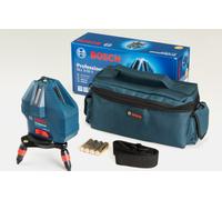 Bosch GLL3-15X Professional Misuratore Laser a 3 Linee ROSSO, Autolivellante ...